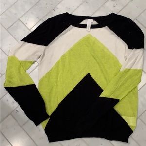 Color block sweater